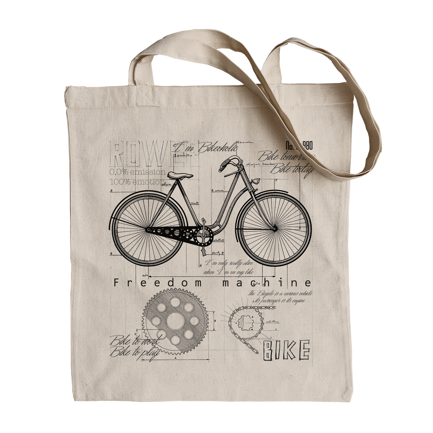 Bicycle — cotton bag