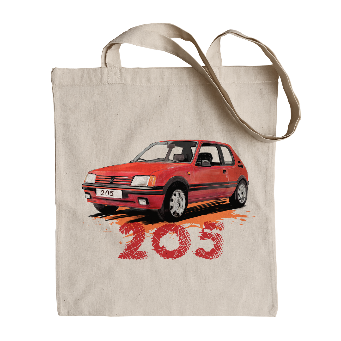 Peugeot 205 — cotton bag