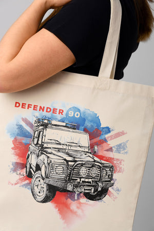 Land Rover Defender — bavlněná taška