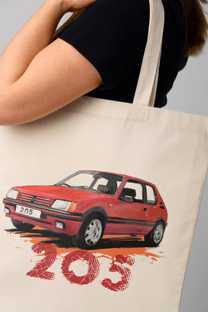 Peugeot 205 — cotton bag